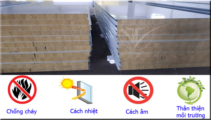 Panel Rockwool cách nhiệt